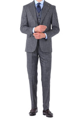 Modern ve Şık Yelekli Erkek Takım Elbise - Slim Fit Viskon Karışımlı-KAW1001S