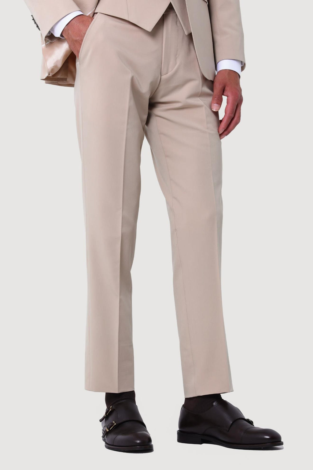 Modern ve Zarif Yelekli Erkek Takım Elbise - Slim Fit Dört Mevsim-KAW1020S