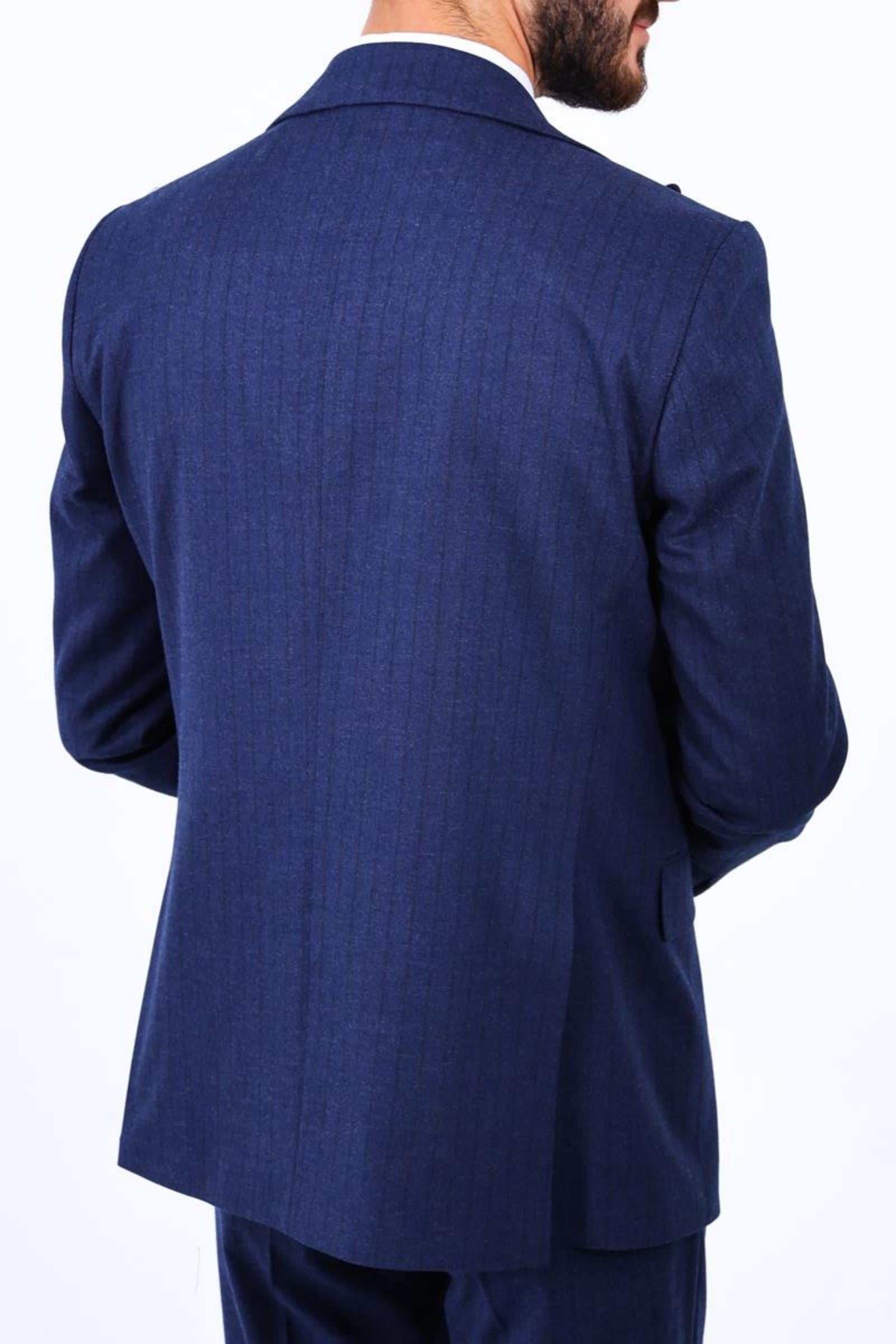 Modern ve Zarif Yelekli Erkek Takım Elbise - Slim Fit Dört Mevsim Kullanılabilir-KAV1077W