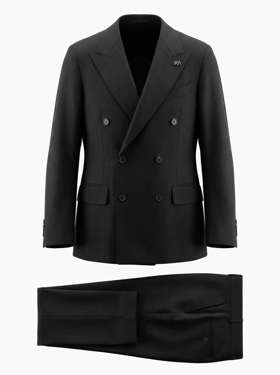 Navy Kruvaze Takım Elbise-W2501279