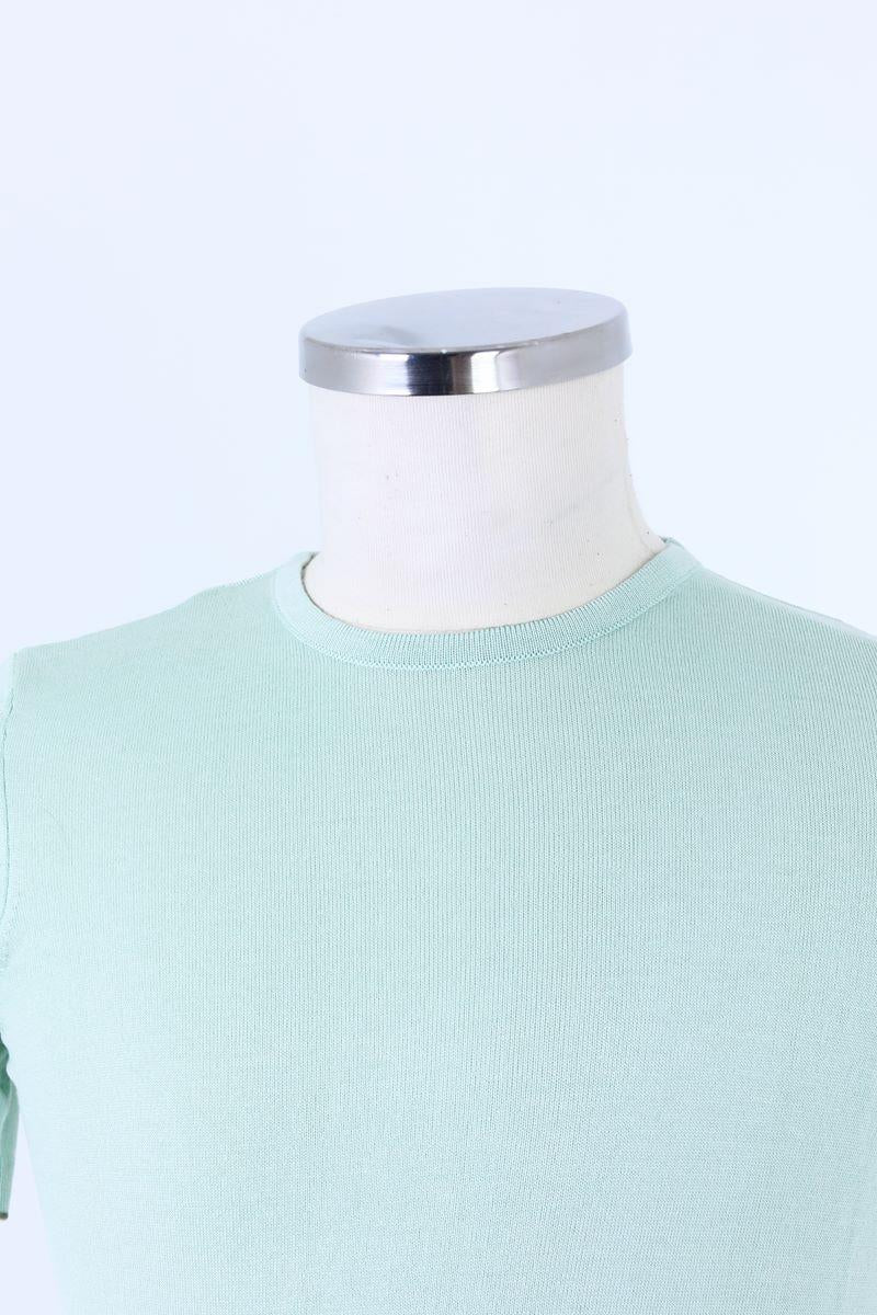 Pamuklu Bisiklet Yaka Erkek T-Shirt-KAW6211S