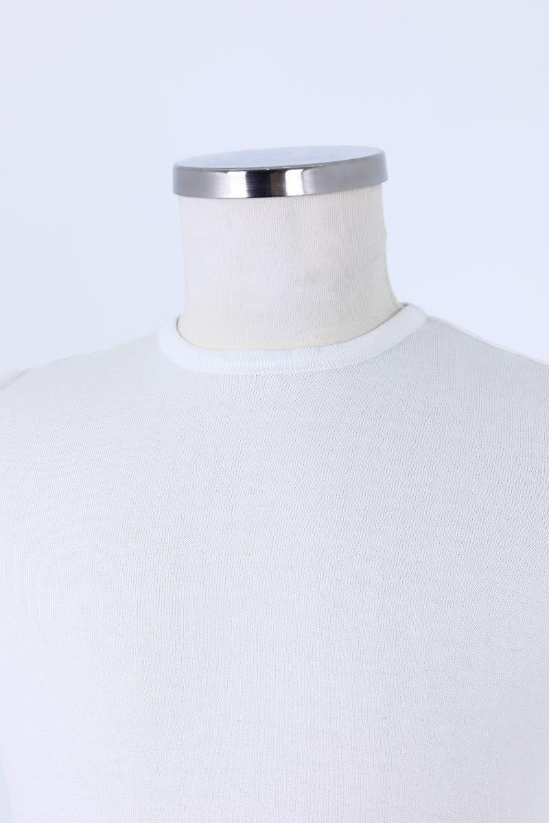 Pamuklu Bisiklet Yaka Erkek T-Shirt-KAW6211S