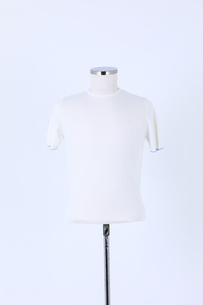 Pamuklu Bisiklet Yaka Erkek T-Shirt-KAW6211S