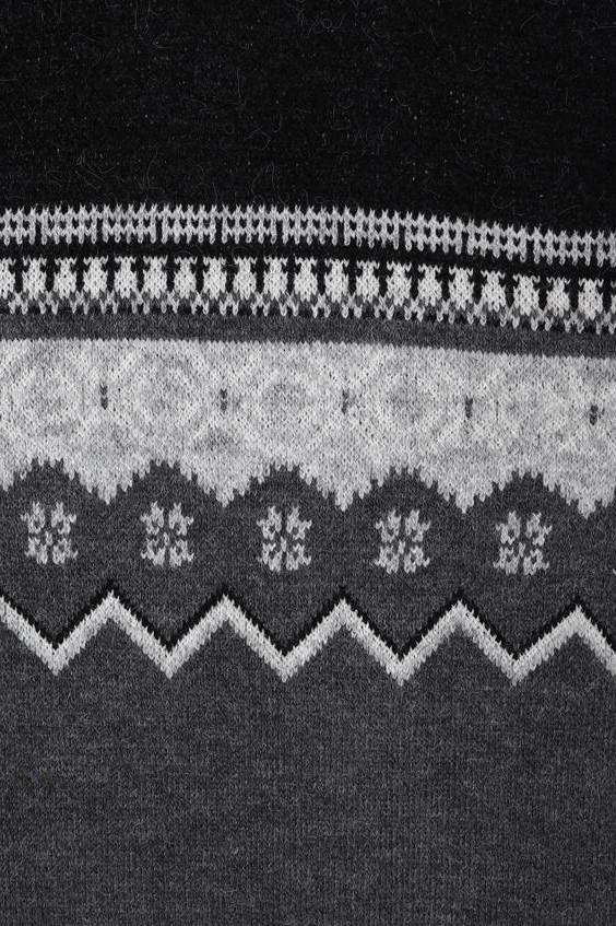 Klasik Tarz Pamuklu Tam Balıkçı Yaka Erkek Kazak-KAW6906W