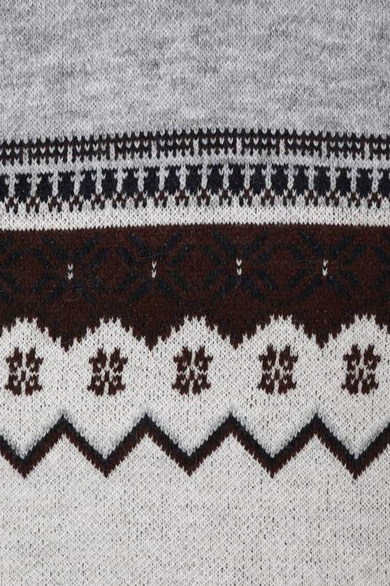 Klasik Tarz Pamuklu Tam Balıkçı Yaka Erkek Kazak-KAW6906W