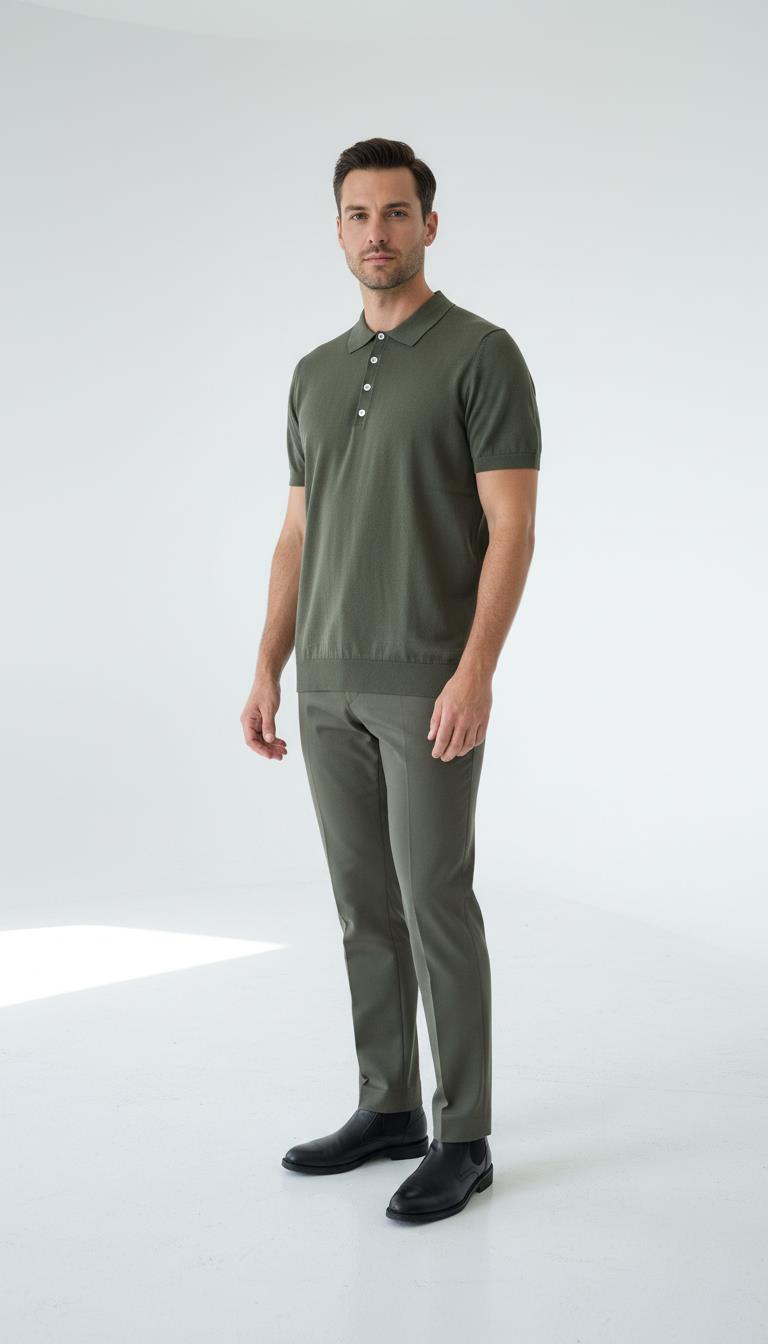 Polo.Yaka K.Kol T-Shirt Out-KAB6011S