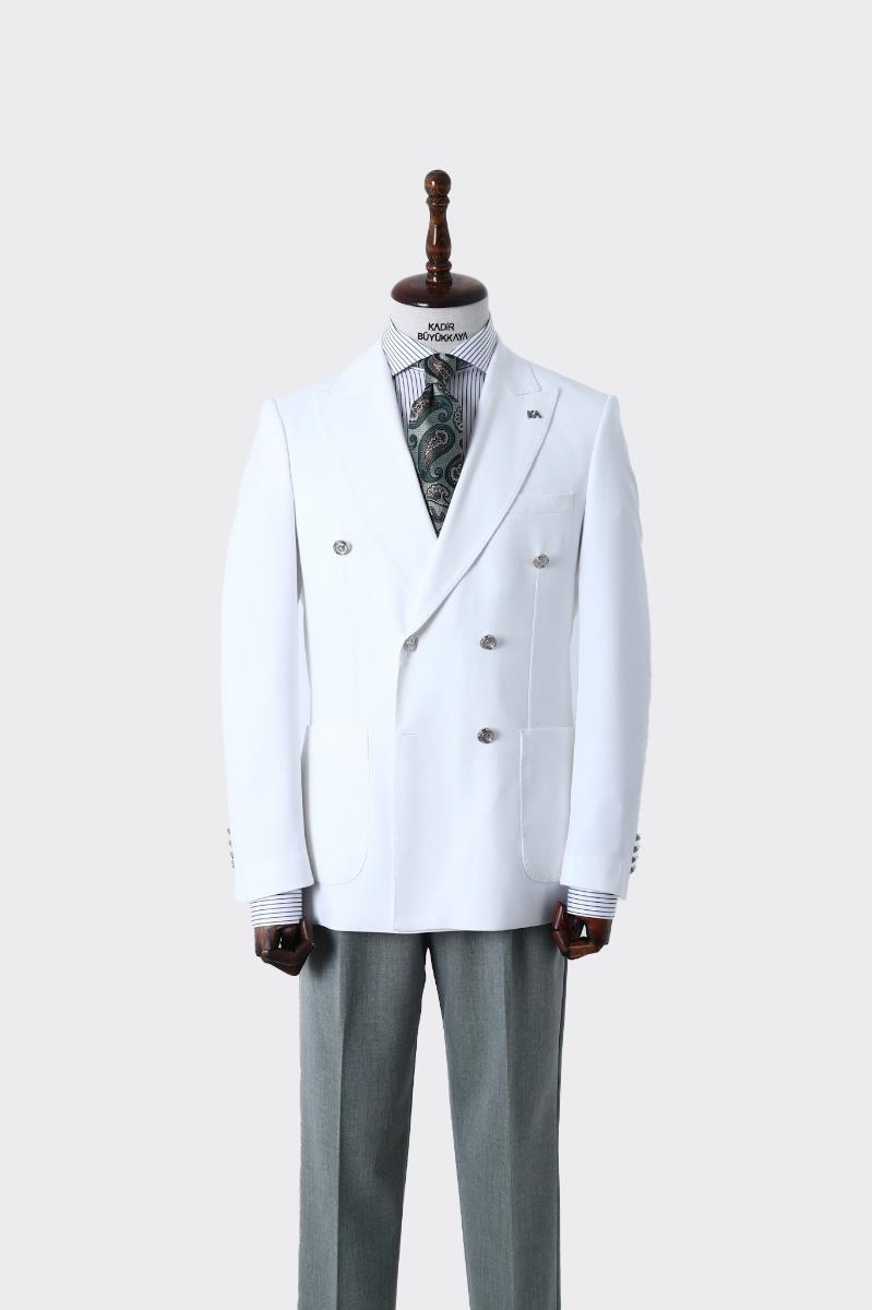 Premium Kalite Erkek Kruvaze Ceket-KAW5225S