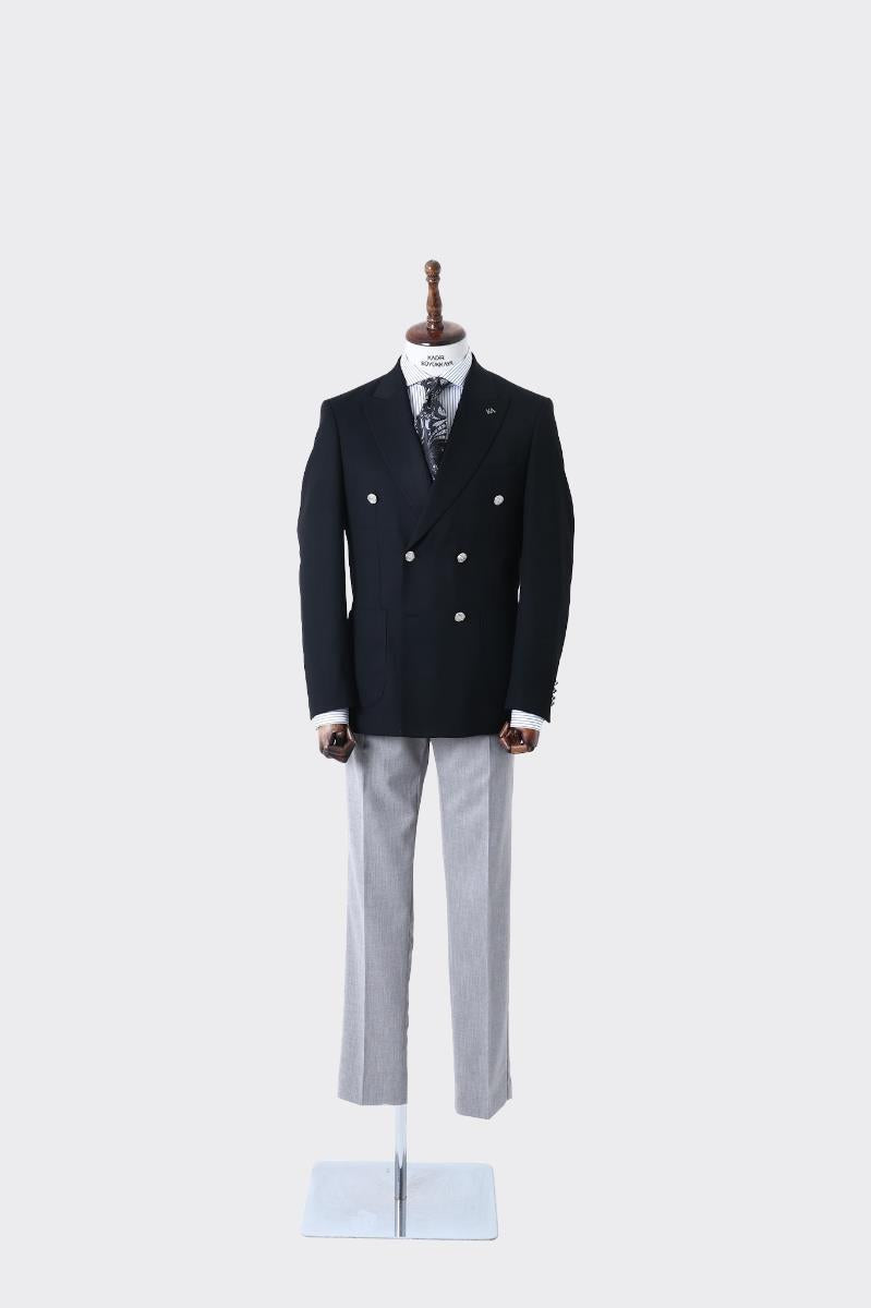 Premium Kalite Erkek Kruvaze Ceket-KAW5225S