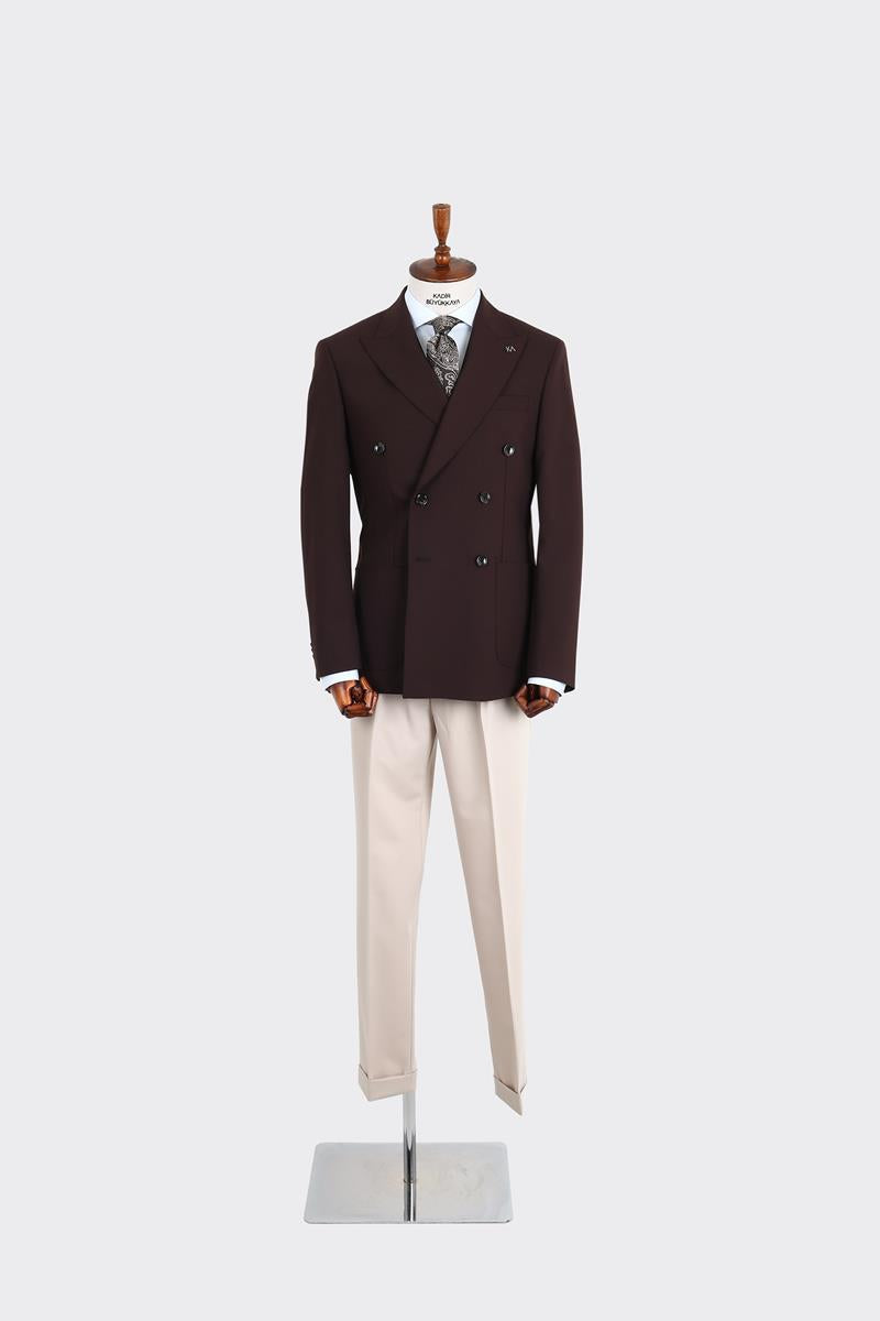 Prestijli ve Modern Kruvaze Erkek Ceket-KAW5245W