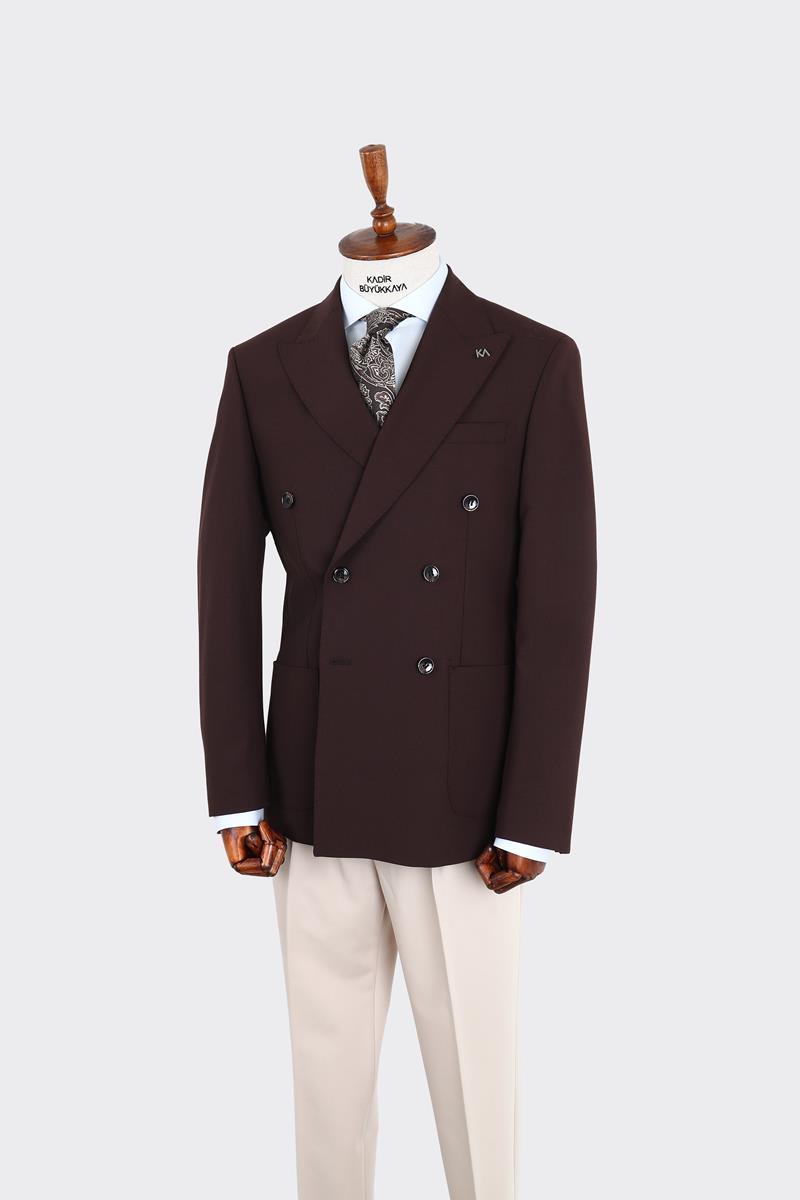 Prestijli ve Modern Kruvaze Erkek Ceket-KAW5245W