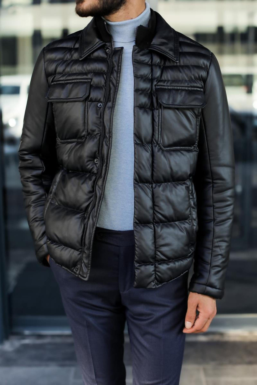 Rahat Kesim Erkek Mont-KAV9101W