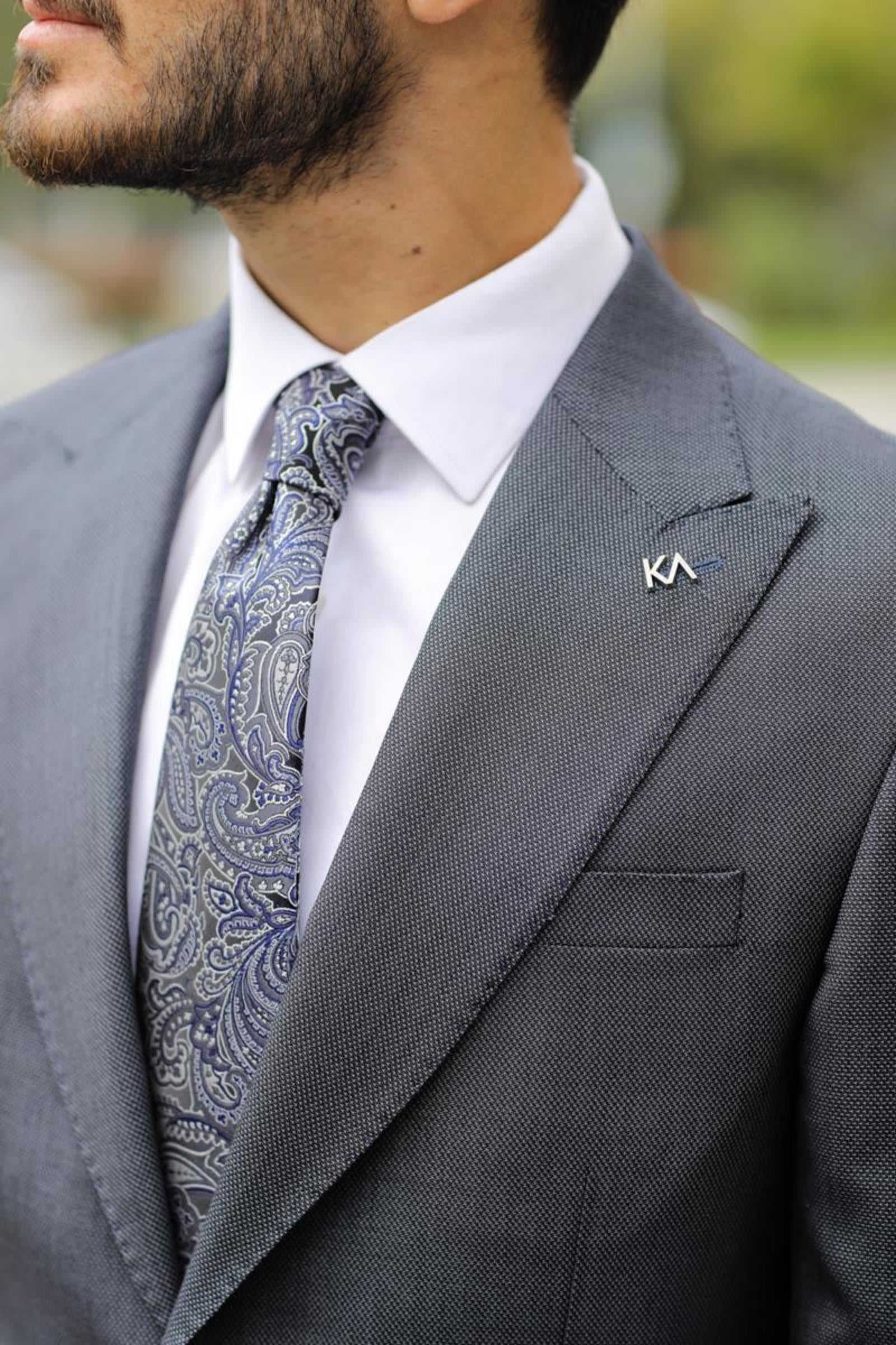 Rahat ve Modern Tasarımlı Erkek Slim Fit Ceket-KAV5029W