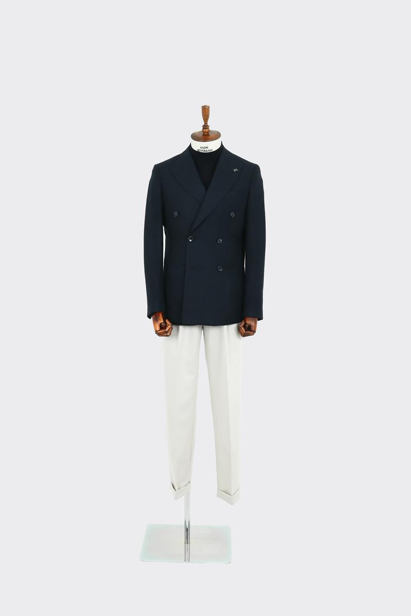 Rahat ve Nefes Alabilir Kruvaze Erkek Ceket-KAW5252W