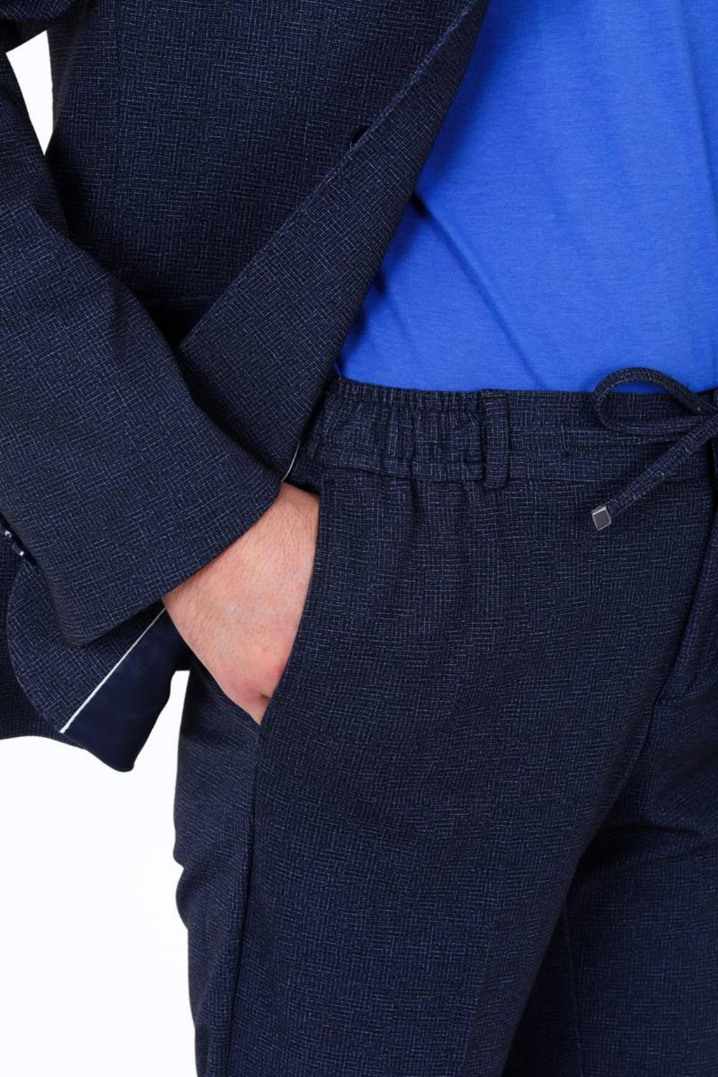 Gofre Kumaştan Üretilmiş Erkek Jogger Takım Elbise-KAW1800S