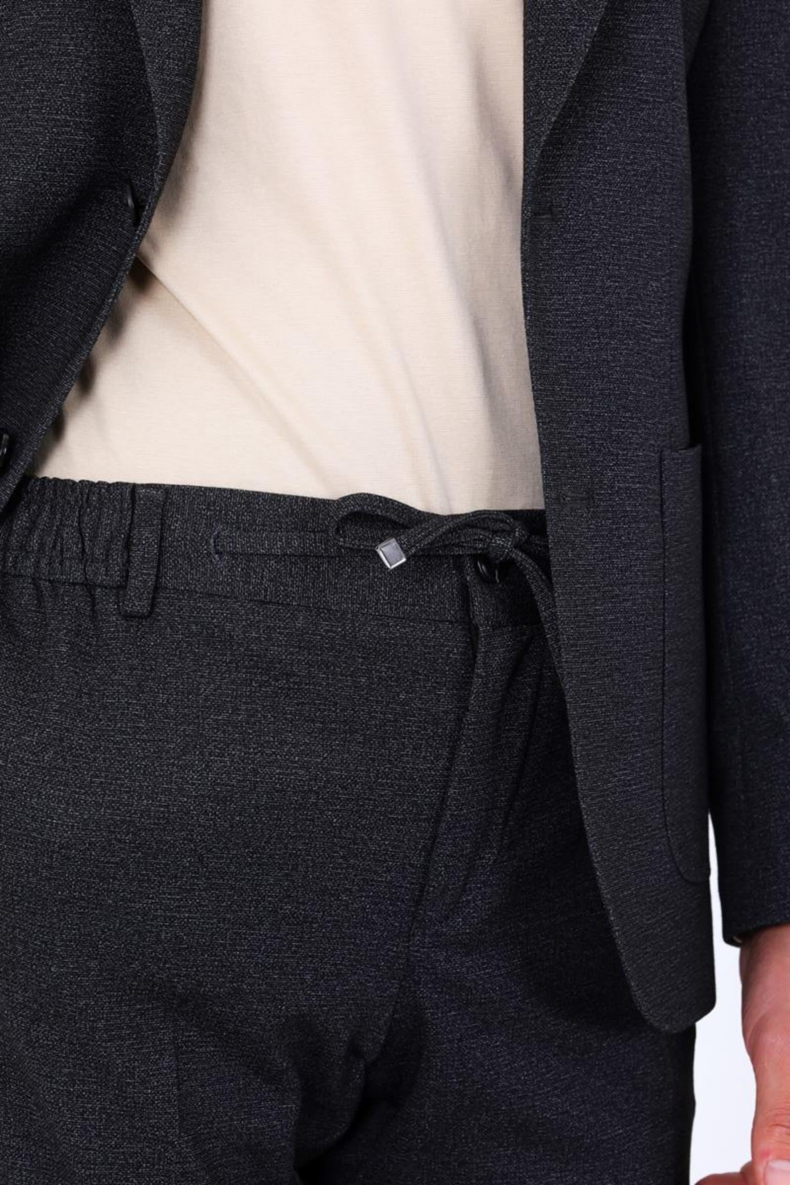 Kabartma Desenli Erkek Jogger Takım Elbise-KAW1804S