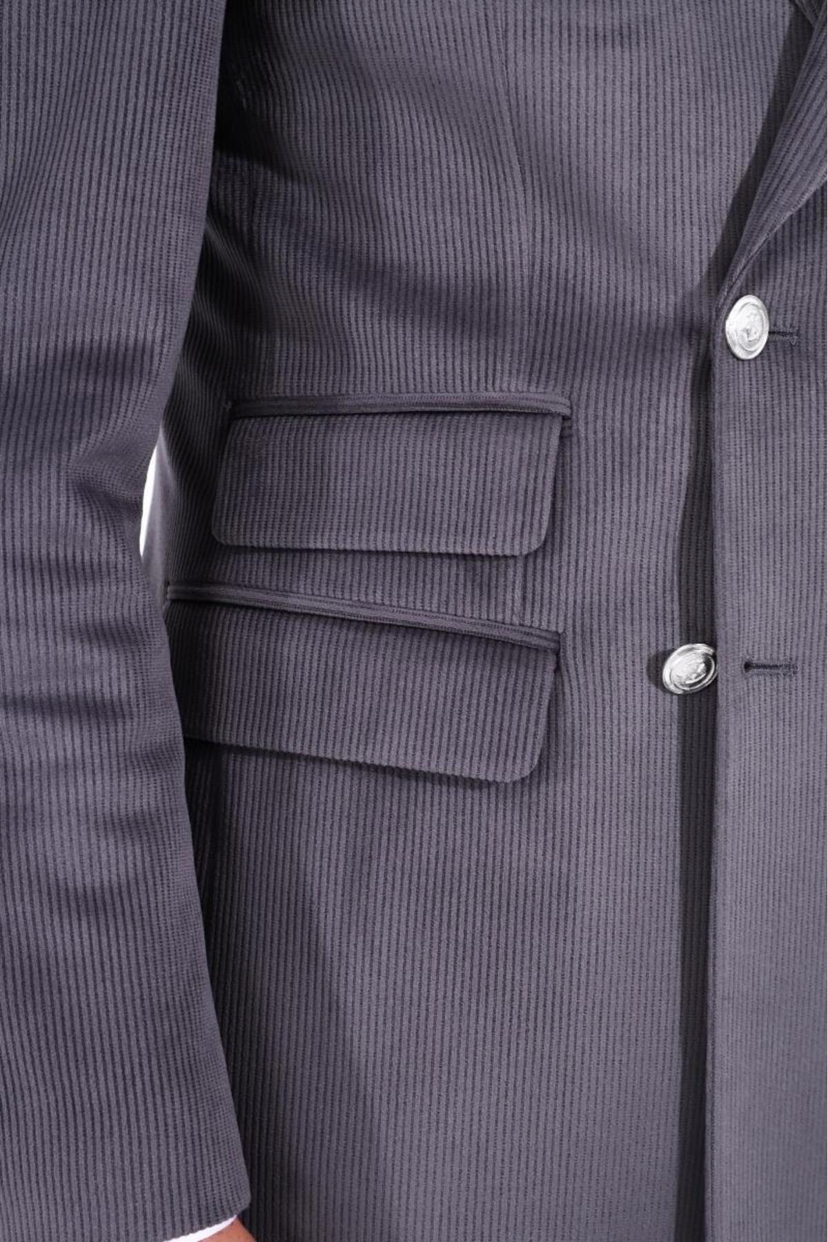 Şık Tasarımlı Erkek Kruvaze Ceket-KAV5250W