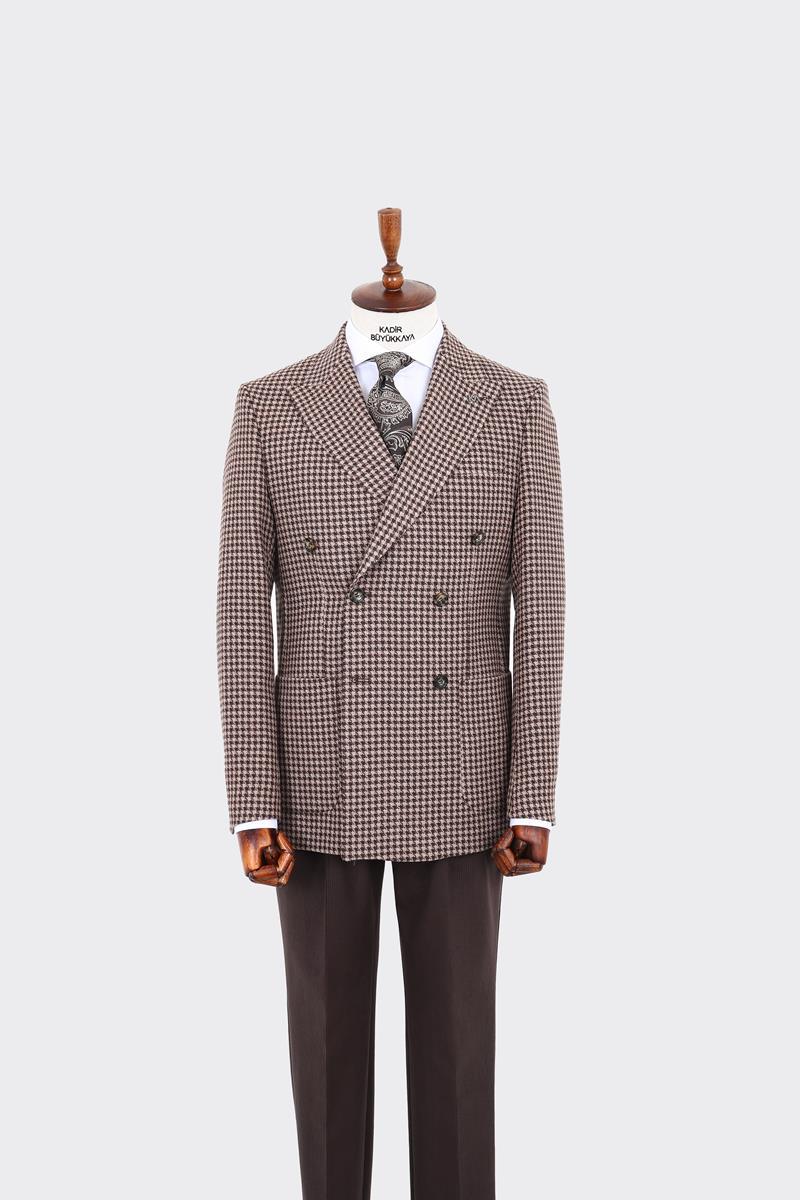 Dayanıklı Kruvaze Erkek Ceket-KAW5230W