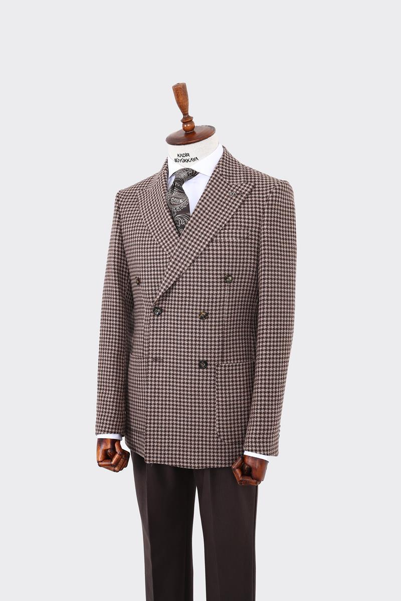 Dayanıklı Kruvaze Erkek Ceket-KAW5230W