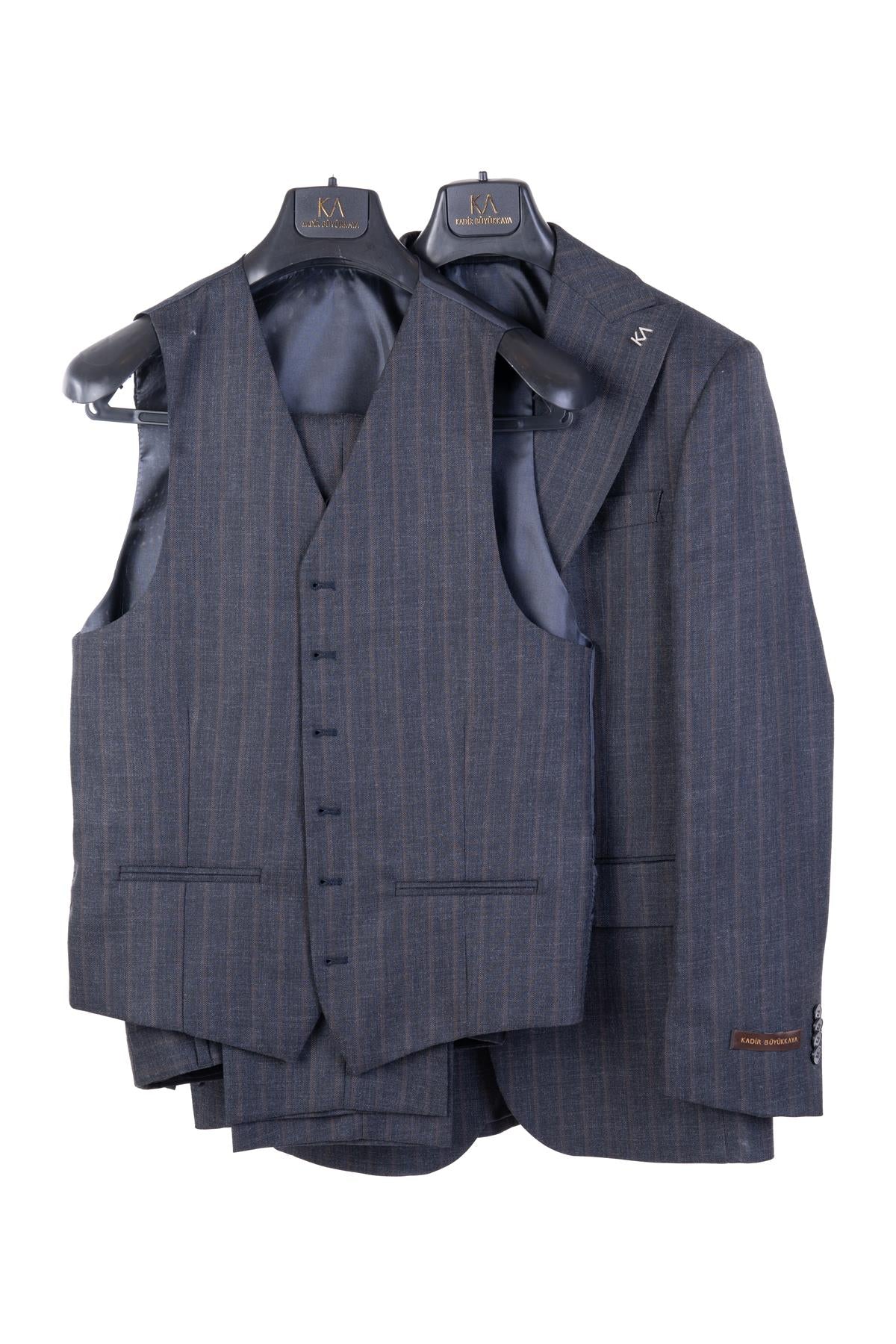 Yelekli Takım Elbise Out-KAV1071W