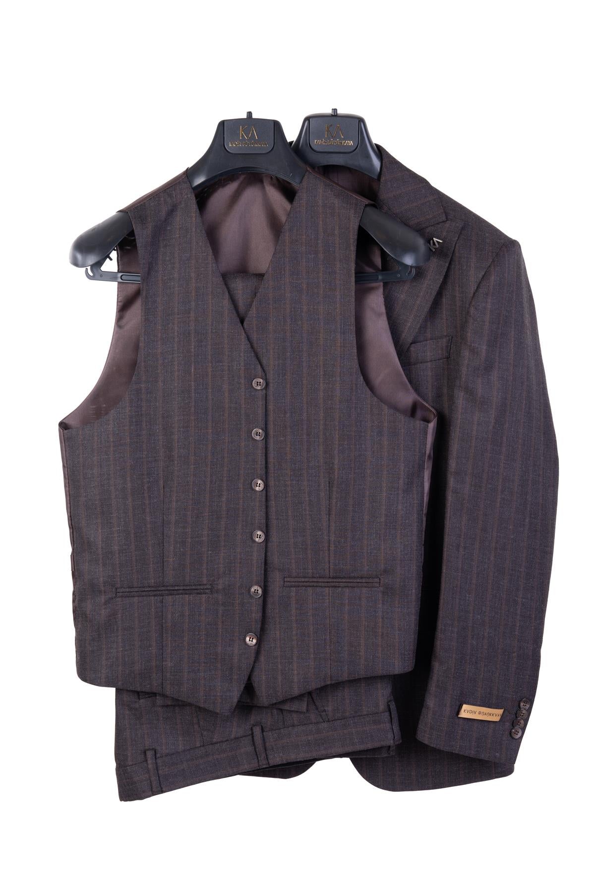 Yelekli Takım Elbise Out-KAV1071W