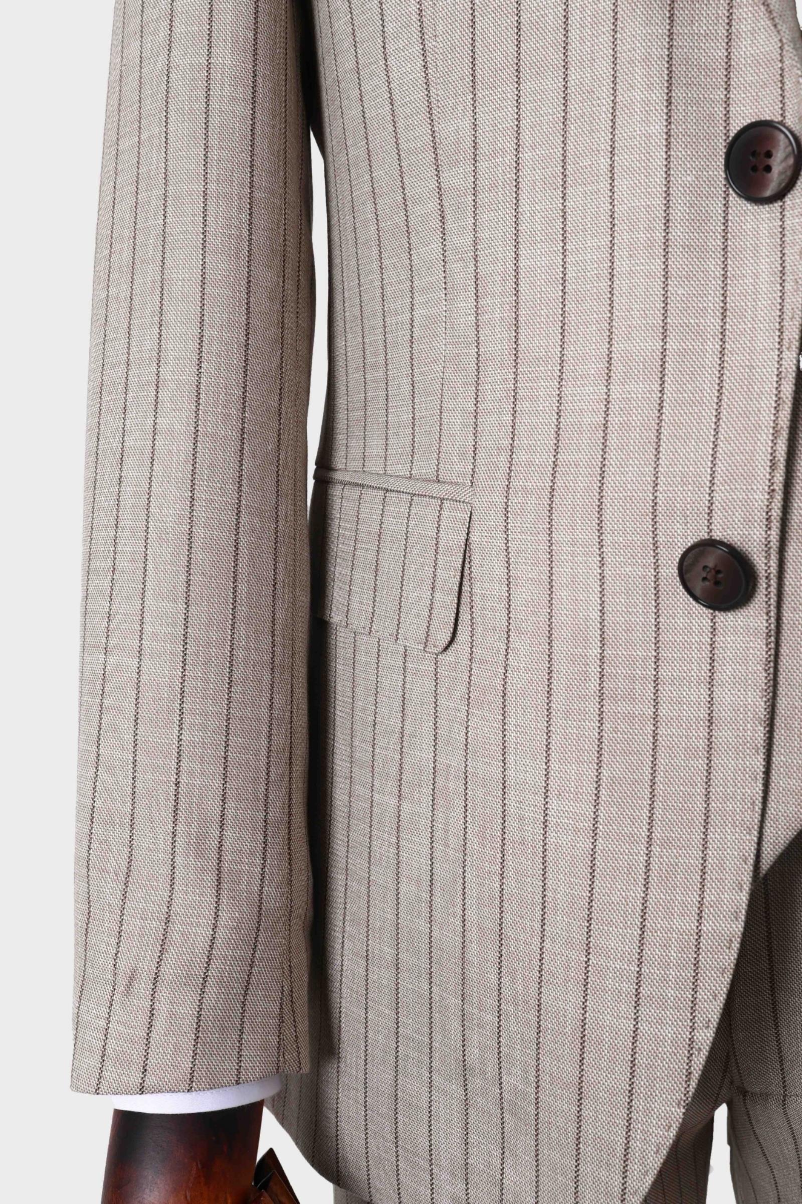 Şık ve Rahat Yelekli Erkek Takım Elbise - Slim Fit Dört Mevsim Kullanılabilir-KAW1038S