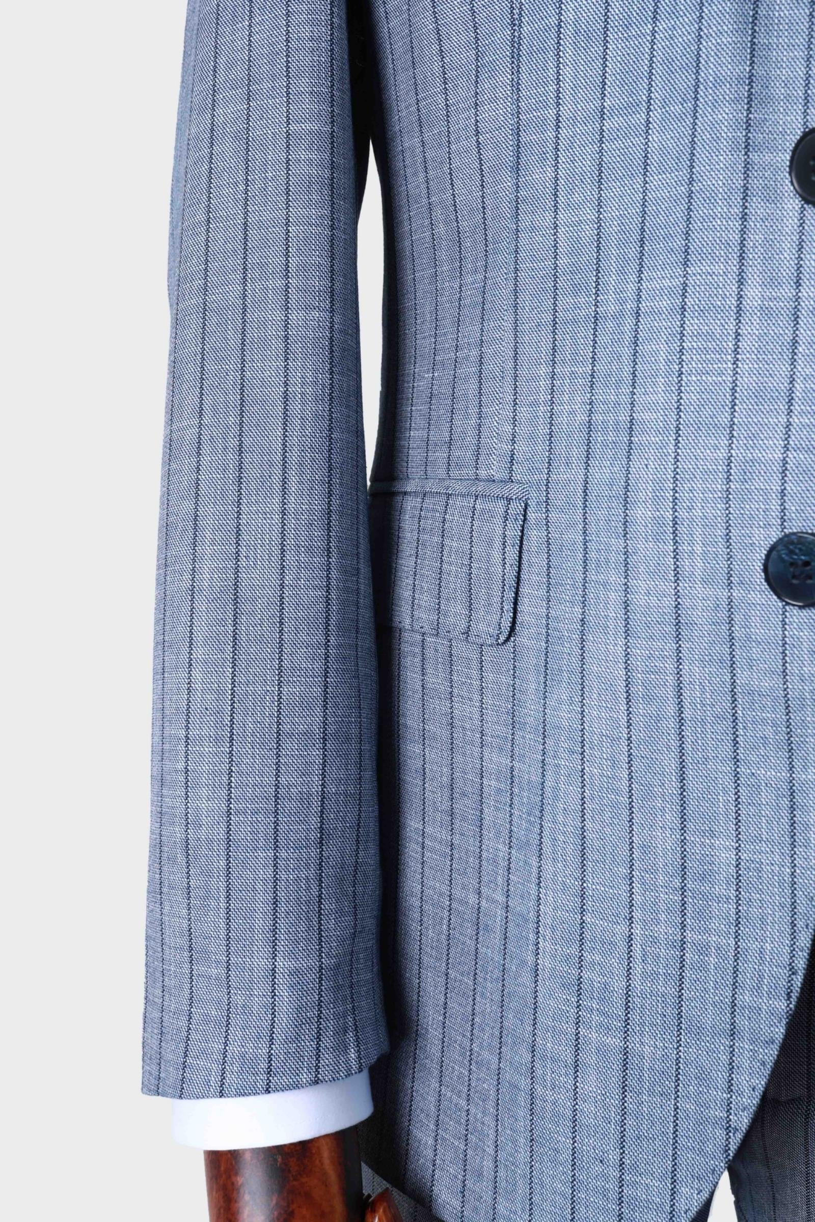 Şık ve Rahat Yelekli Erkek Takım Elbise - Slim Fit Dört Mevsim Kullanılabilir-KAW1038S