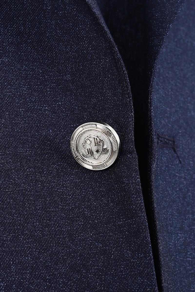 Şık ve Zarif Yelekli Erkek Takım Elbise - Slim Fit Viskon ve Likra Dokulu-KAW1084W