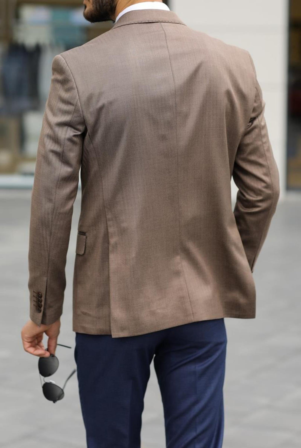 Şık Yünlü Erkek Slim Fit Ceket-KAV5021W