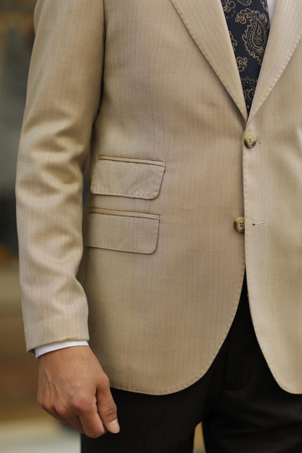 Şık Yünlü Erkek Slim Fit Ceket-KAV5021W