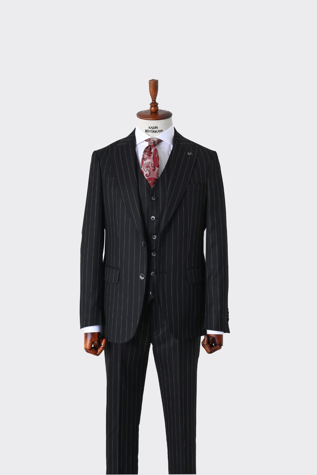 Slim Fit Kesim Yelekli Erkek Takım Elbise - Şık ve Rahat Tasarım-KAW1025S