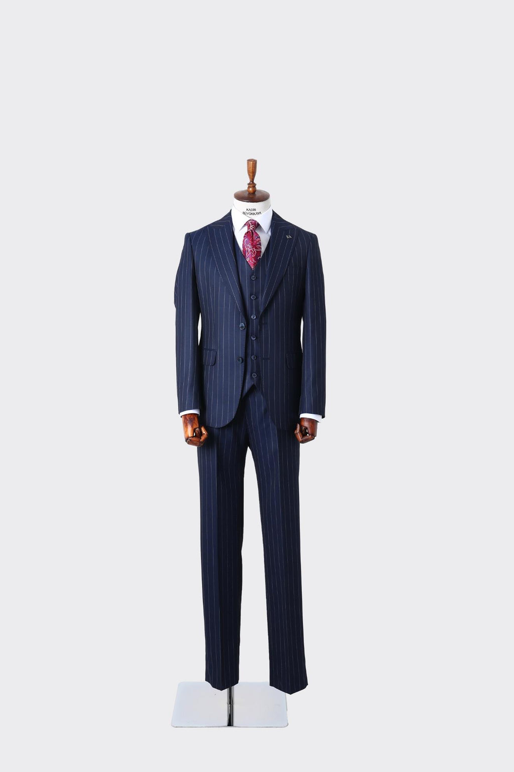 Slim Fit Kesim Yelekli Erkek Takım Elbise - Şık ve Rahat Tasarım-KAW1025S