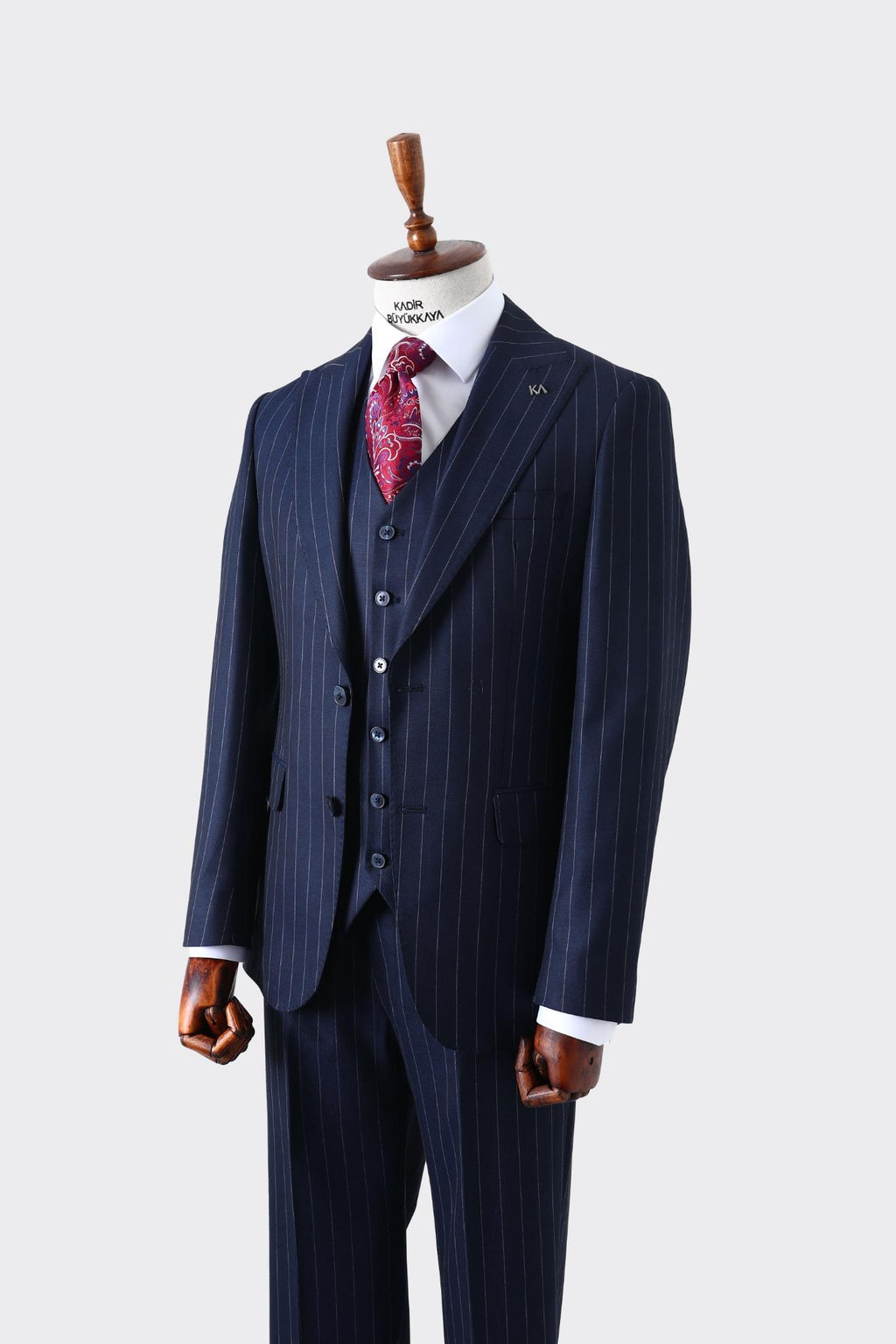 Slim Fit Kesim Yelekli Erkek Takım Elbise - Şık ve Rahat Tasarım-KAW1025S