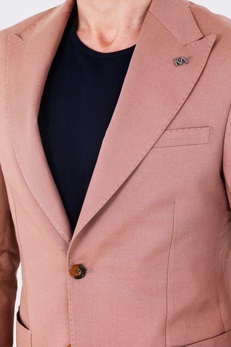 Slim Fit Kırlangıç Yaka Erkek Ceket-KAV5034W