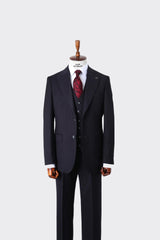 Slim Fit Yelekli Erkek Takım Elbise - Şık ve Modern Tasarım-KAW1045S