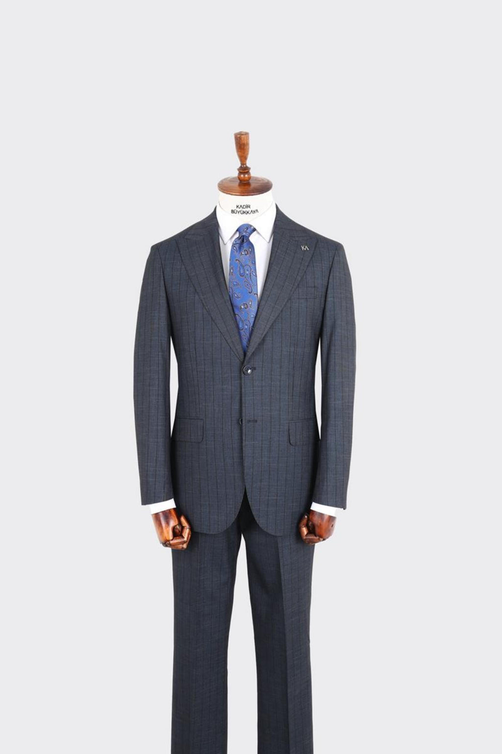 Kırlangıç Yaka İki Düğmeli Erkek Takım Elbise-KAX1370S