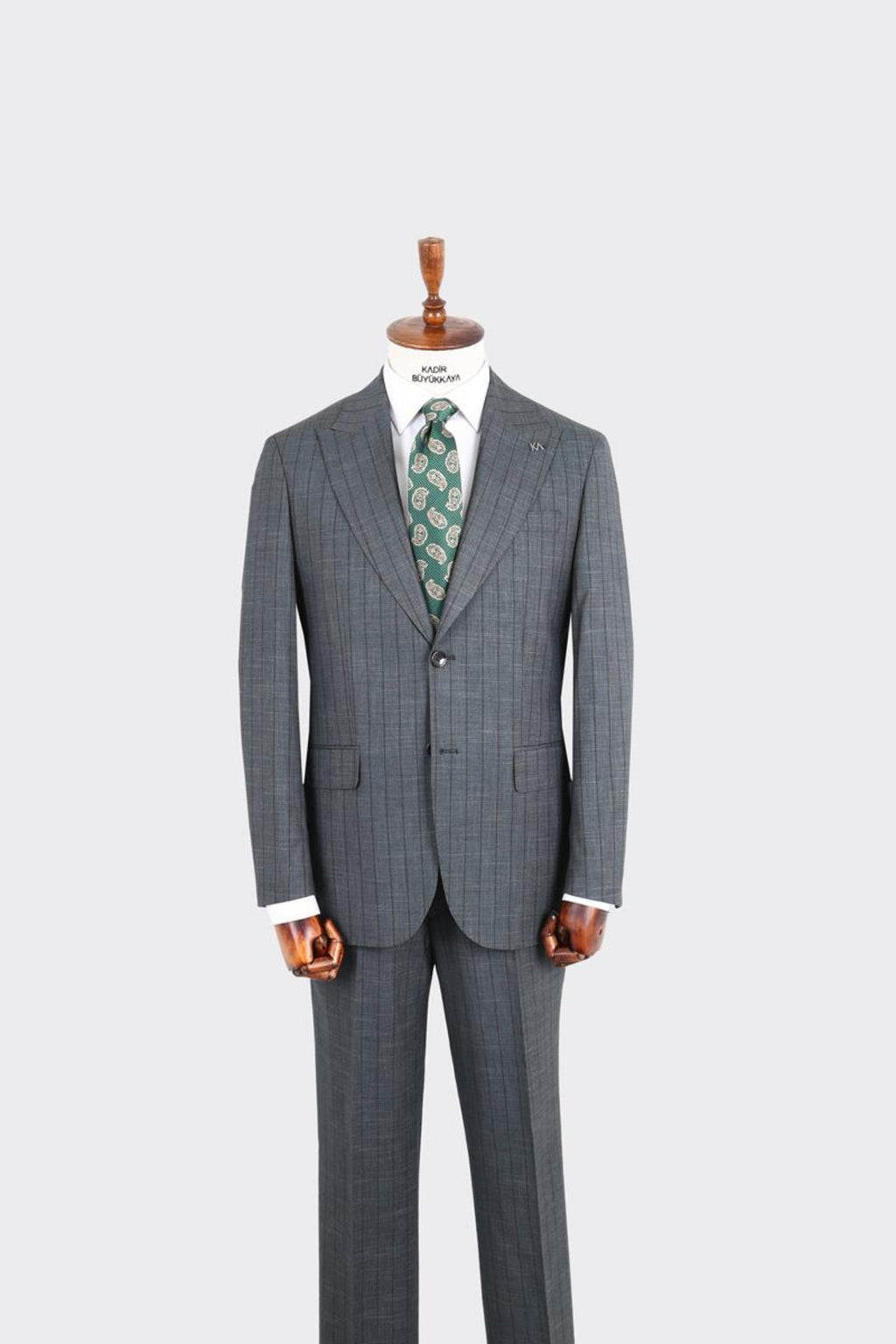 Kırlangıç Yaka İki Düğmeli Erkek Takım Elbise-KAX1370S