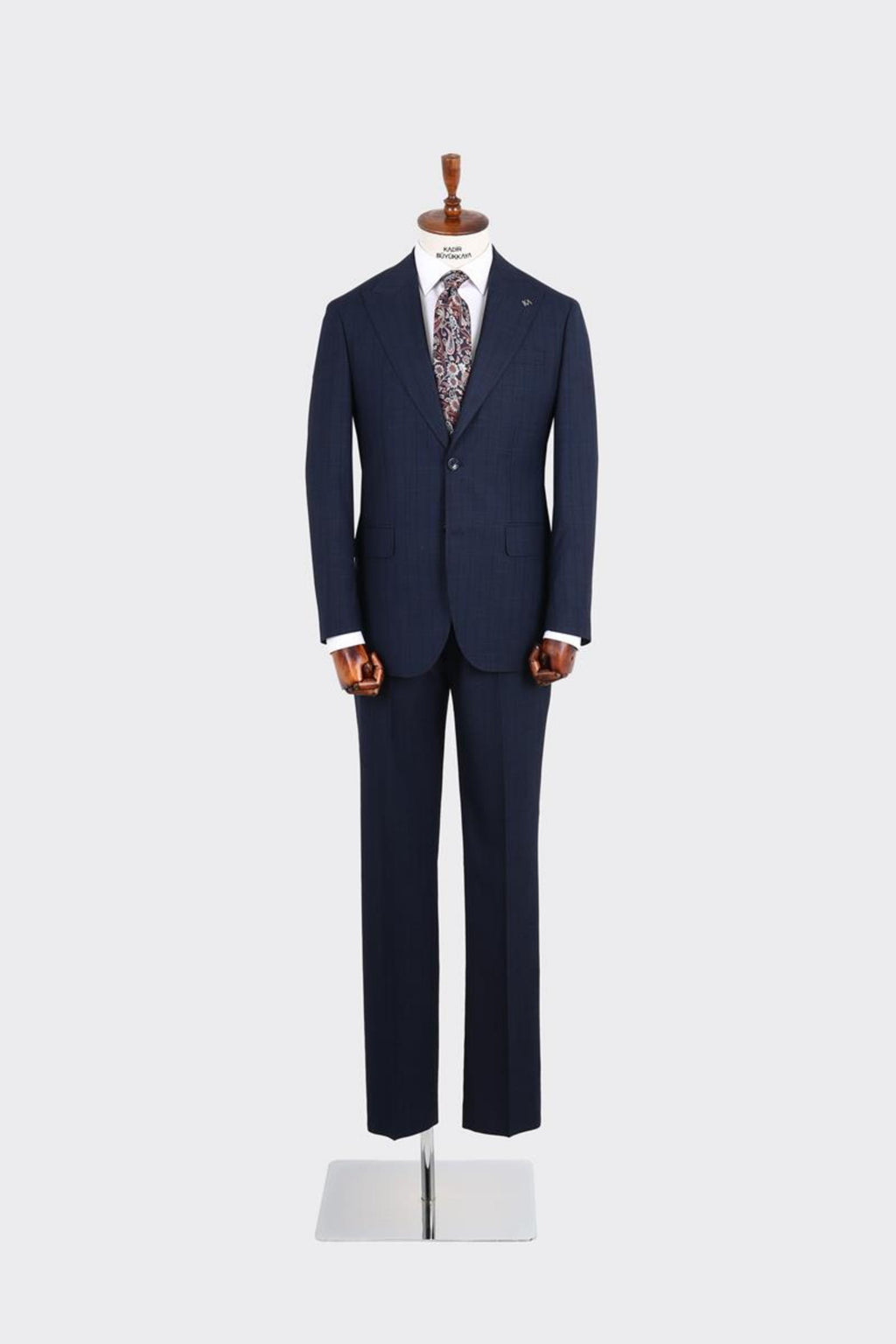 Kırlangıç Yaka İki Düğmeli Erkek Takım Elbise-KAX1370S