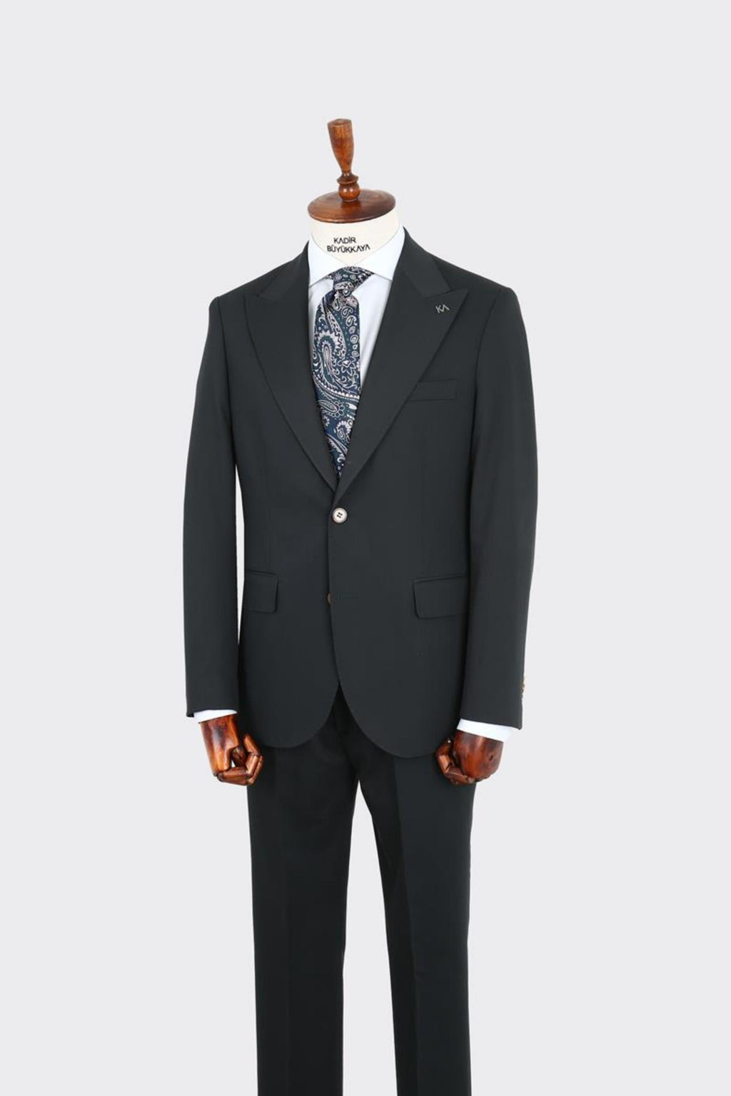 İki Düğmeli Kırlangıç Yaka Erkek Takım Elbise-KAX1395S