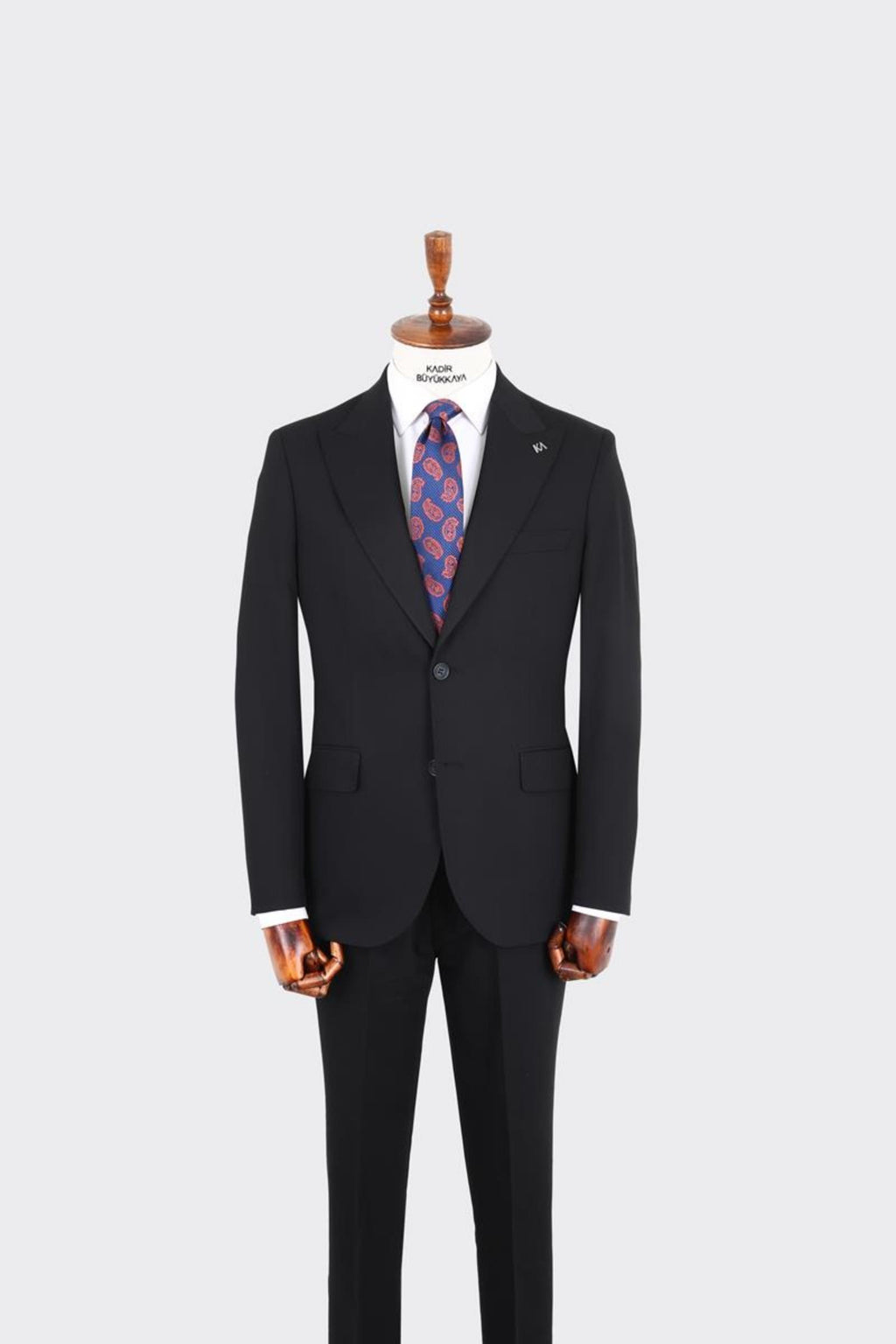 İki Düğmeli Kırlangıç Yaka Erkek Takım Elbise-KAX1395S
