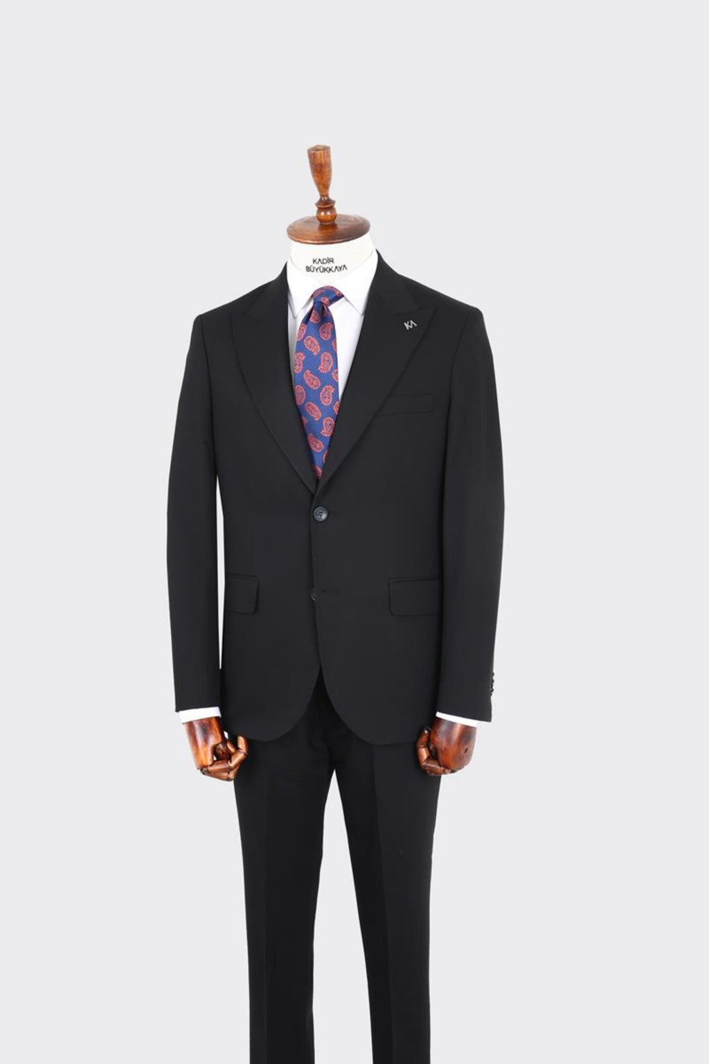 İki Düğmeli Kırlangıç Yaka Erkek Takım Elbise-KAX1395S