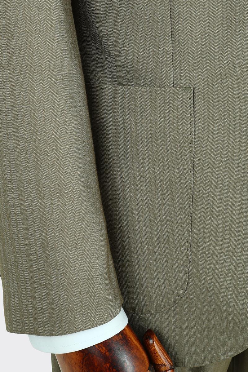 Kırlangıç Yaka Pileli Erkek Takım Elbise-KAX1303S