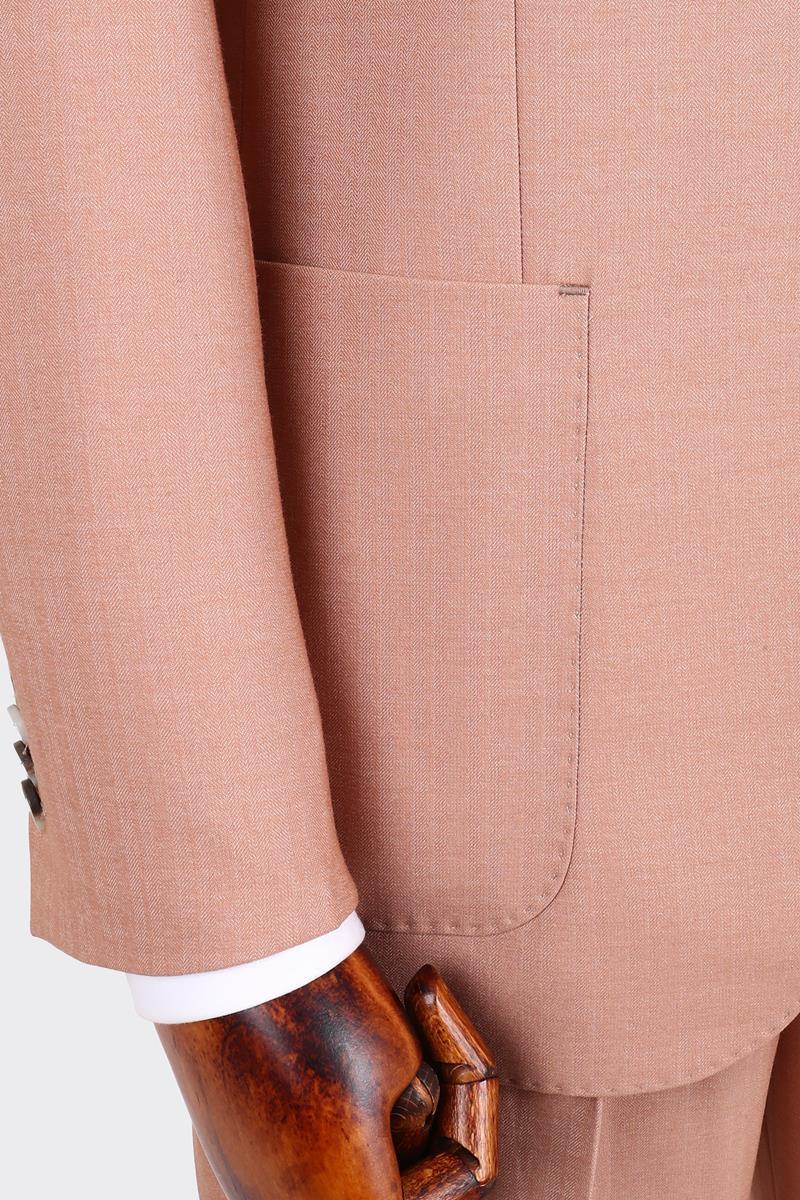 Kırlangıç Yaka Pileli Erkek Takım Elbise-KAX1303S