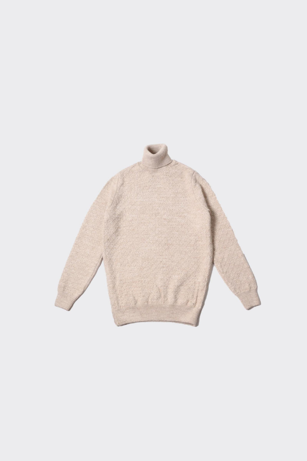 Tam Balıkçı Yaka Erkek Pamuklu Kazak-KAW6903W