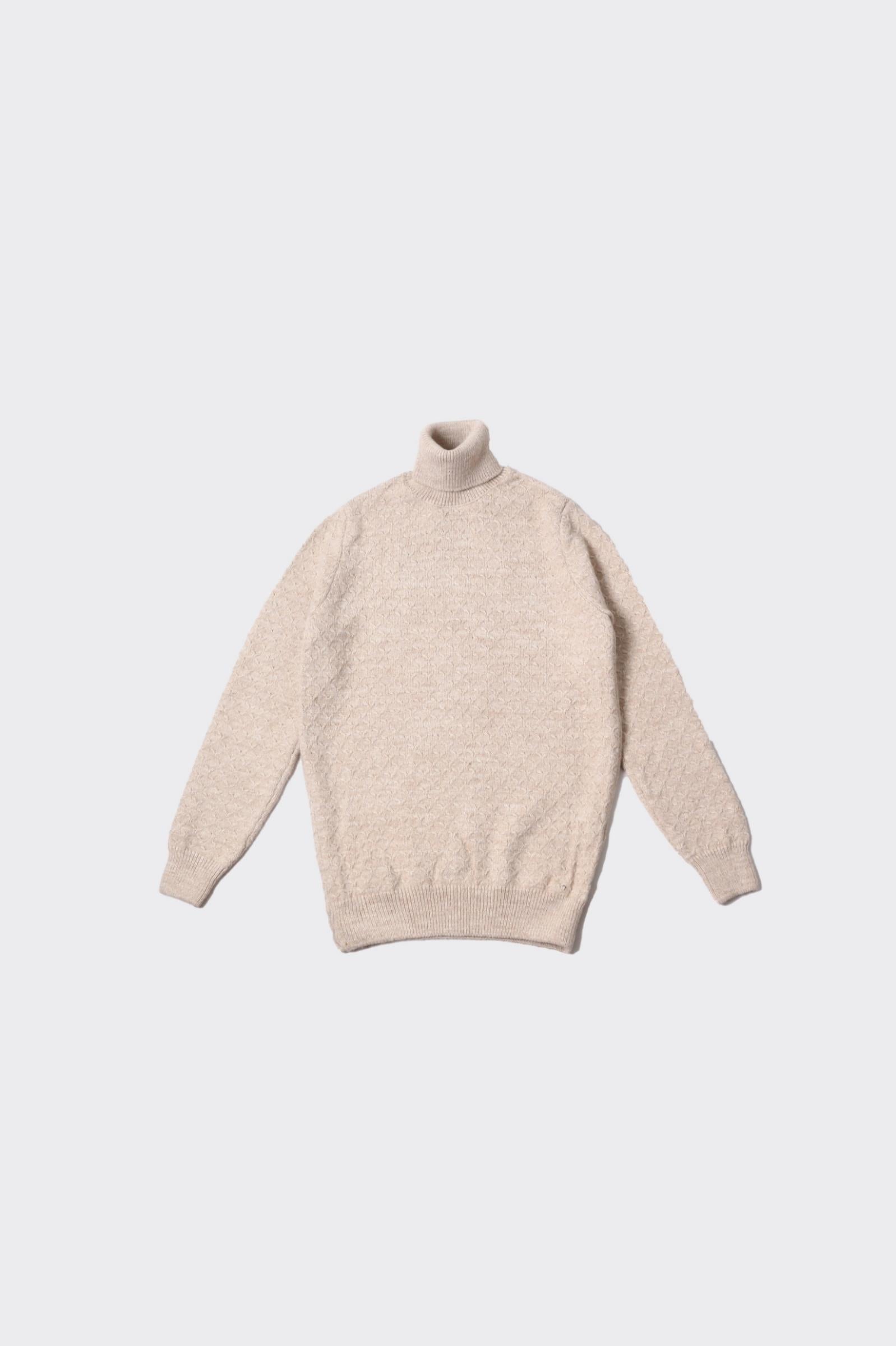 Tam Balıkçı Yaka Erkek Pamuklu Kazak-KAW6903W