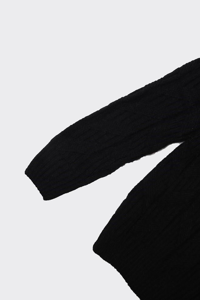 Klasik Stil Tam Balıkçı Yaka Erkek Kazak-KAW6902W