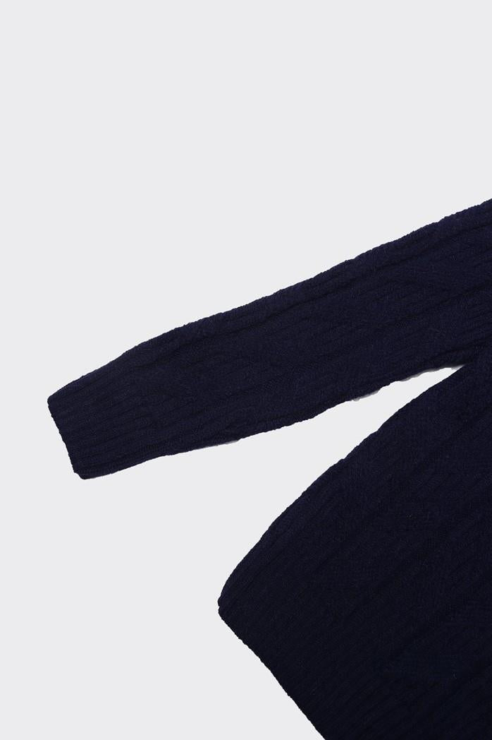 Klasik Stil Tam Balıkçı Yaka Erkek Kazak-KAW6902W