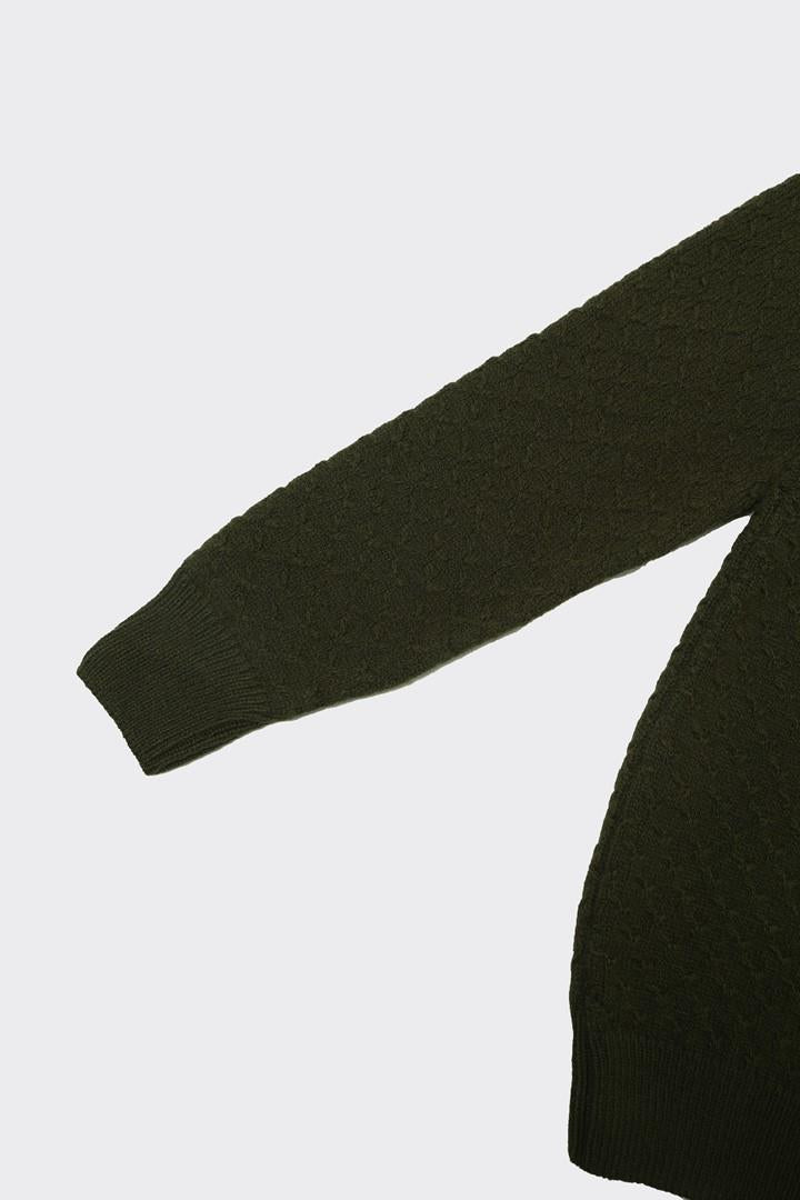 Tam Balıkçı Yaka Erkek Pamuklu Kazak-KAW6903W