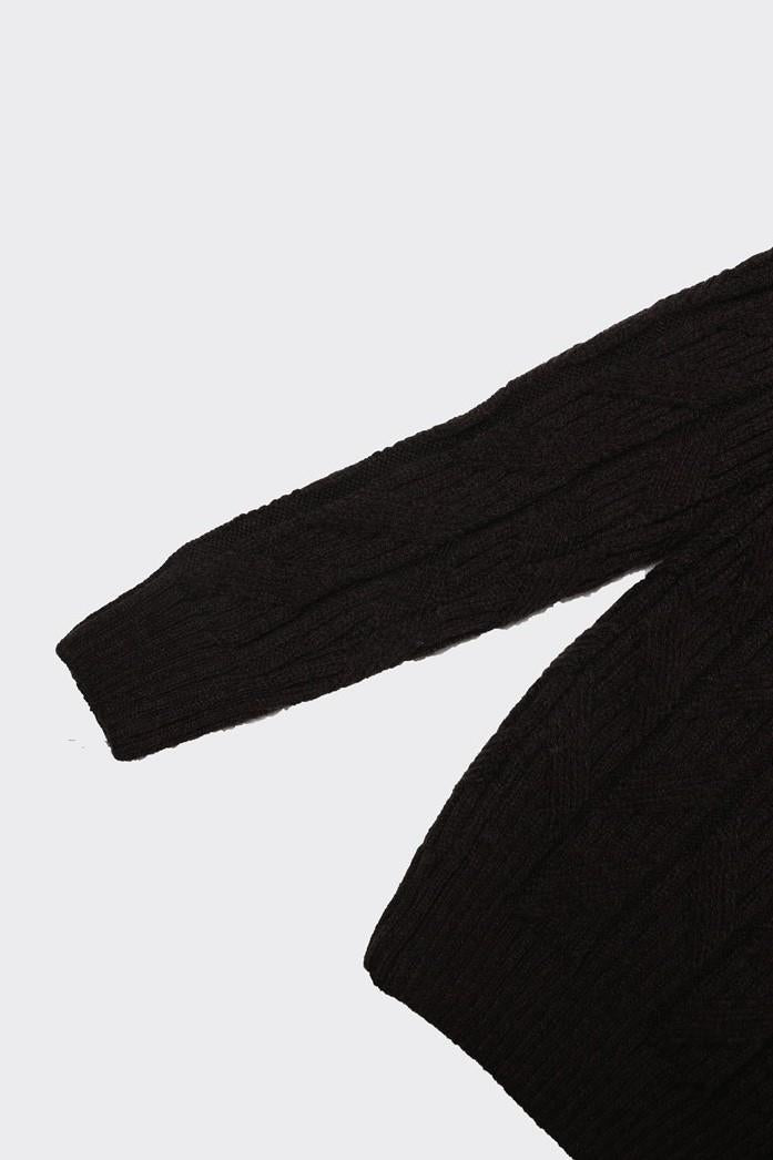 Klasik Stil Tam Balıkçı Yaka Erkek Kazak-KAW6902W