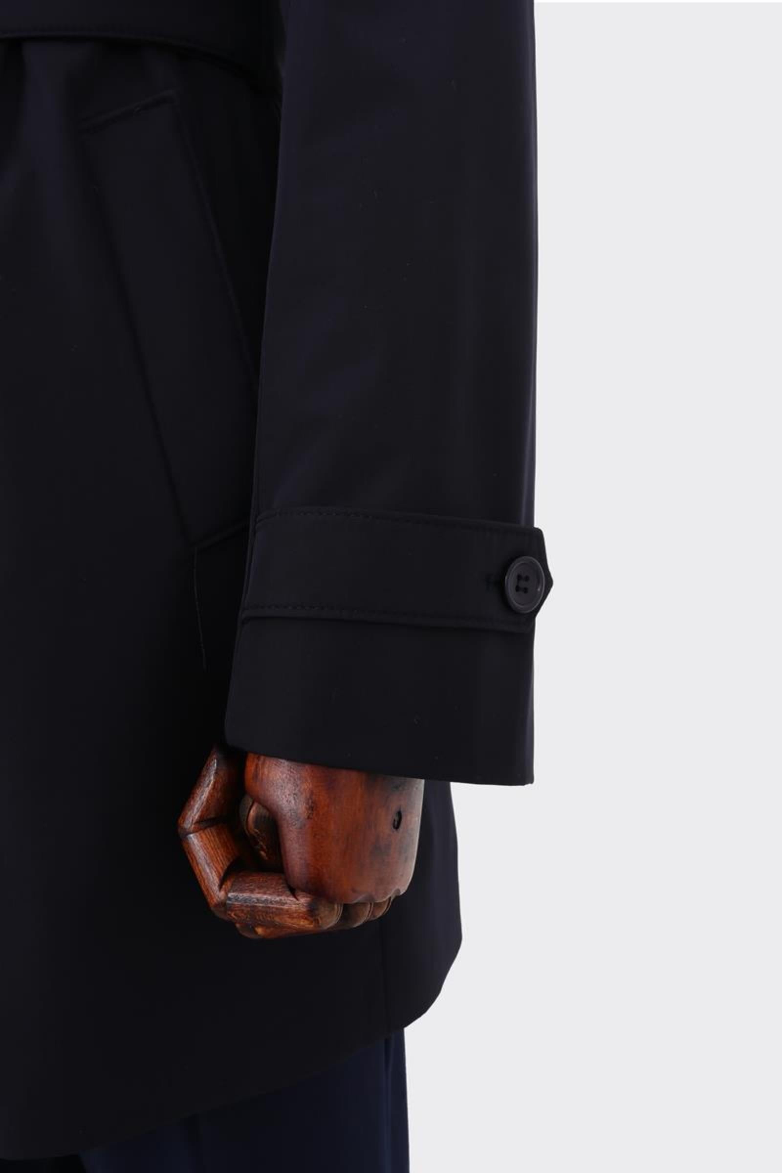 Modern Fonksiyonel Erkek Trençkot - Dayanıklı Polyester Kumaş-KAW9201W