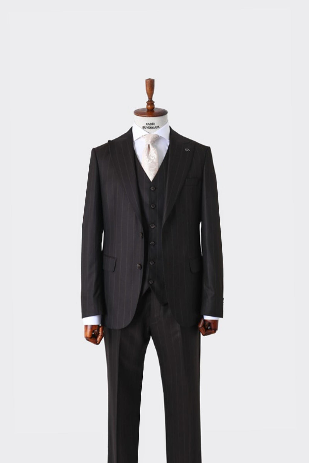 Viskon Karışımlı Slim Fit Yelekli Erkek Takım Elbise - Şık ve Rahat-KAW1024S